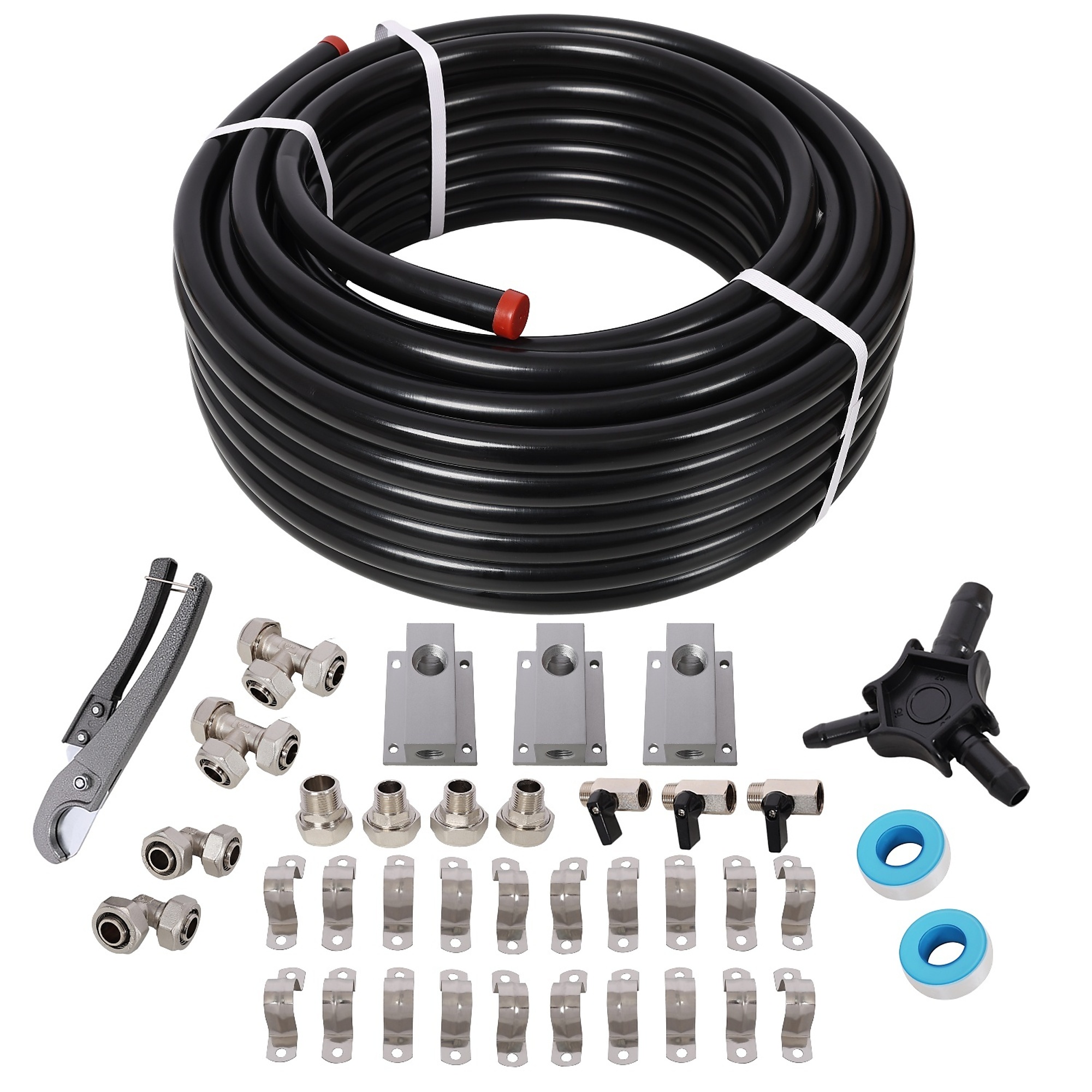 BlackTeck PEX-AL-PEX Tubing Kit — 3/4in. x 100ft., Aluminum Core, Compressed Air Piping System, Model# N2-220518